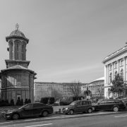 View on Sala Palatului and Royal Palace Bucharest